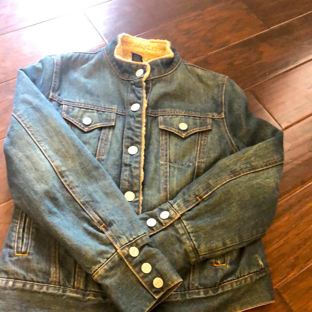 Vintage Sherpa lined Jean Jacket